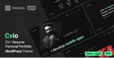 Cvio Personal Portfolio WordPress Theme