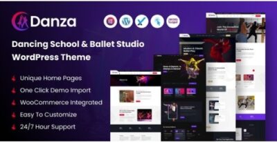 Danza – Dancing School and Ballet Studio WordPress Theme