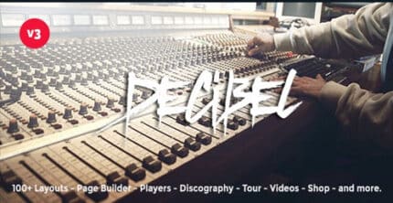 Decibel – Professional Music WordPress Theme