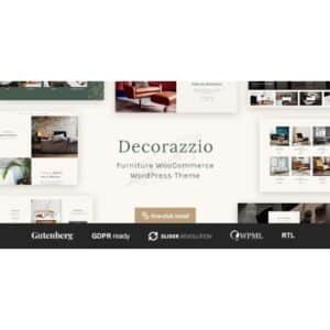 Decorazzio Interior Design and Furniture Store WordPress Theme