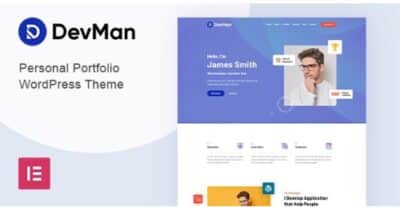 Devman Personal Portfolio WordPress Theme