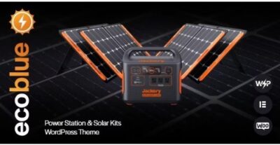 EcoBlue Power Station & Solar Kits WordPress Theme