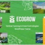 EcoGrow - Vertical Farming & Green Technologies WordPress Theme + AI