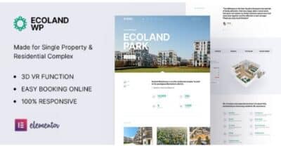 Ecoland Single Property WordPress Theme