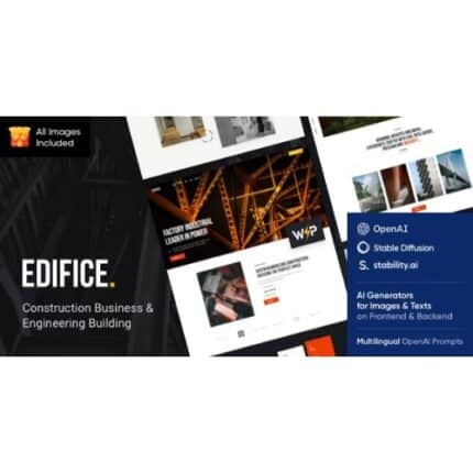 Edifice - Construction & Building WordPress Theme