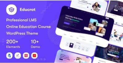 Educrat Online Course Education WordPress Theme