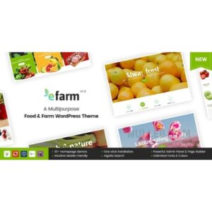 EFarm A Multipurpose Food & Farm WordPress Theme