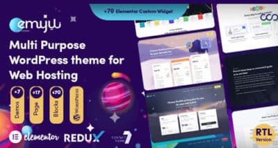 Emyui – Multipurpose Web Hosting WordPress Theme