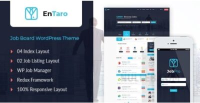 Entaro Job Portal WordPress Theme