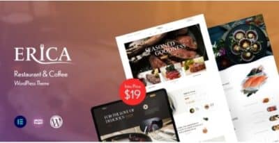 Erica Restaurant & Coffee WordPress Theme