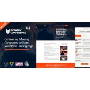 Eventry Conference Meetup Landing Page WordPress Theme