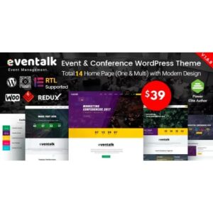 EvnTalk Event Conference WordPress Theme