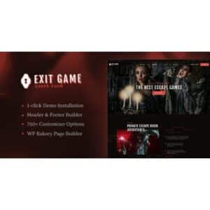 Exit Game | Real Life Secret Escape Room WordPress Theme