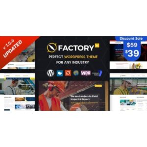 Factory Plus Industry and Construction WordPress Theme