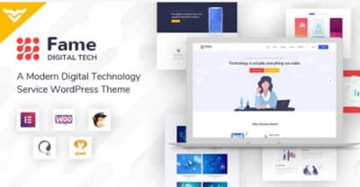 Fame – Digital Technology/Service WordPress Theme