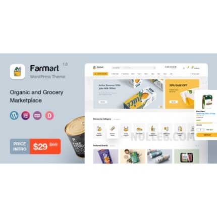 Farmart - Organic & Grocery Marketplace WordPress Theme