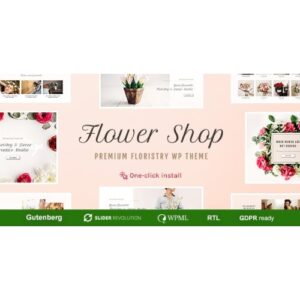 Flower Shop Decoration Store and Floristic WordPress Theme