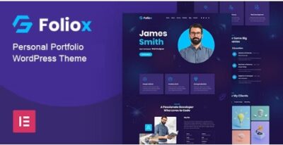Foliox Personal Portfolio WordPress Theme