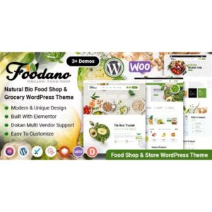 Foodano Natural Food Shop & Grocery WordPress Theme