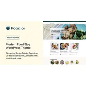 Foodior Personal Food Blog WordPress Theme