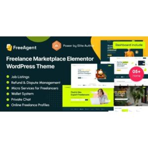 FreeAgent Freelance Marketplace Elementor WordPress Theme