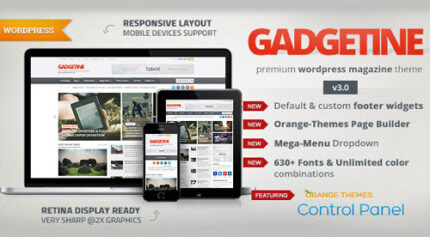 Gadgetine WordPress Theme for Premium Magazine
