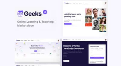 Geeks – Online Learning Marketplace WordPress Theme