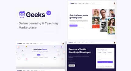 Geeks – Online Learning Marketplace WordPress Theme