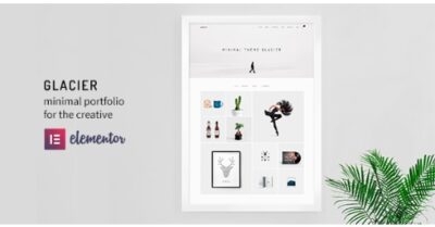 Glacier Minimal WordPress Portfolio Theme
