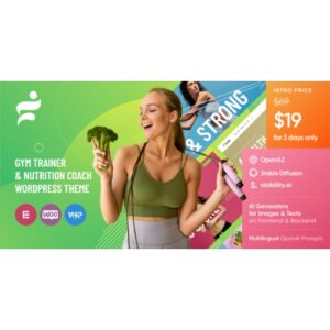 Glare Dietitian & Health Coach WordPress Theme