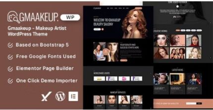 Gmaakeup - Makeup Artist WordPress Theme