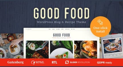 Good Food – Recipe Magazine & Culinary Blog Theme