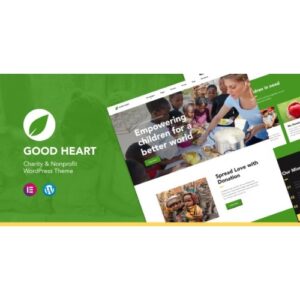 GoodHeart Charity & Nonprofit Elementor WordPress Theme