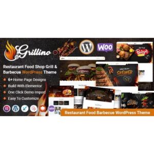 Grillino Grill, Bar & Restaurant Shop WordPress Theme