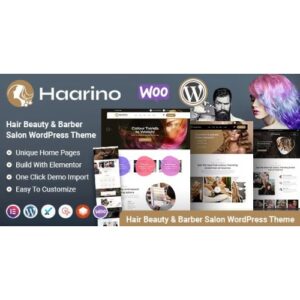 Haarino Hair Beauty & Makeup Salon WordPress Theme