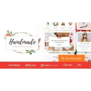 Handmade Shop Handicraft Blog & Store Creative WordPress Theme