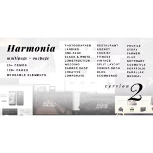 Harmonia Creative Multi Purpose WordPress Theme
