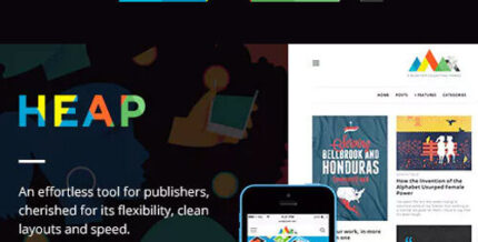 HEAP – A Snappy Responsive WordPress Blog Theme
