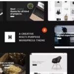 Heli - Minimal Creative Black and White WordPress Theme