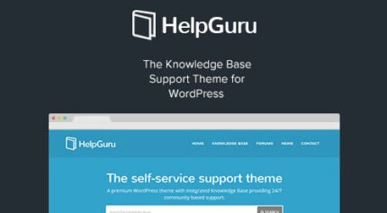 HelpGuru – A Self-Service Knowledge Base WordPress Theme