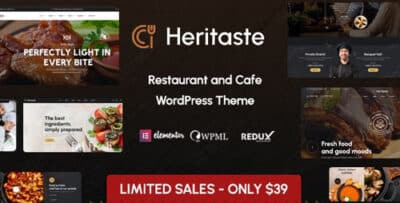 Heritaste – Restaurant WordPress Theme