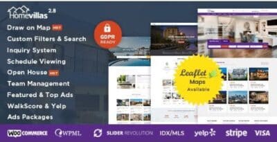Home Villas | Real Estate WordPress Theme