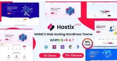 Hostix Hosting WHMCS WordPress Theme