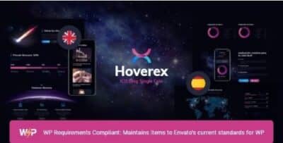 Hoverex | Cryptocurrency, NFT & ICO WordPress Theme + Spanish
