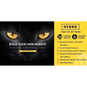 HYDRO One Page Portfolio WordPress Theme