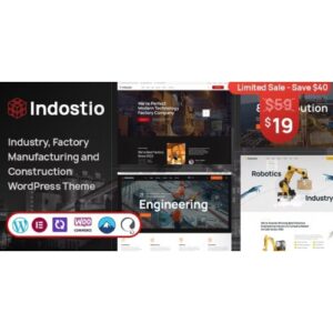 Indostio Factory and Manufacturing WordPress Theme