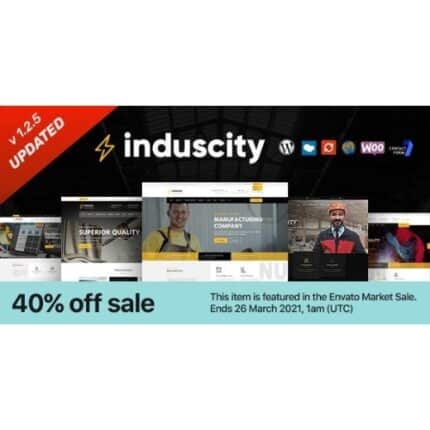 Induscity - Factory and Manufacturing WordPress Theme
