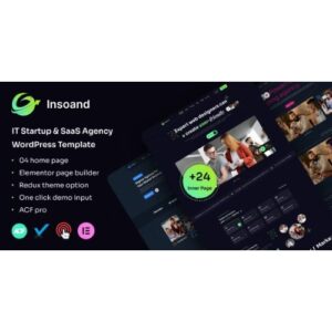 Insoand IT Startup & SaaS Agency WordPress Theme