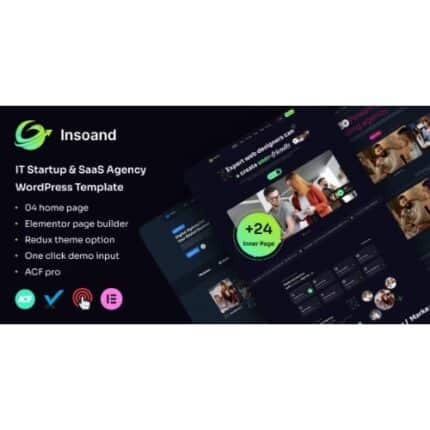 Insoand - IT Startup & SaaS Agency WordPress Theme