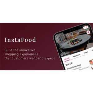 InstaFood QR Menu, food delivery, pickup and dine in for WordPress